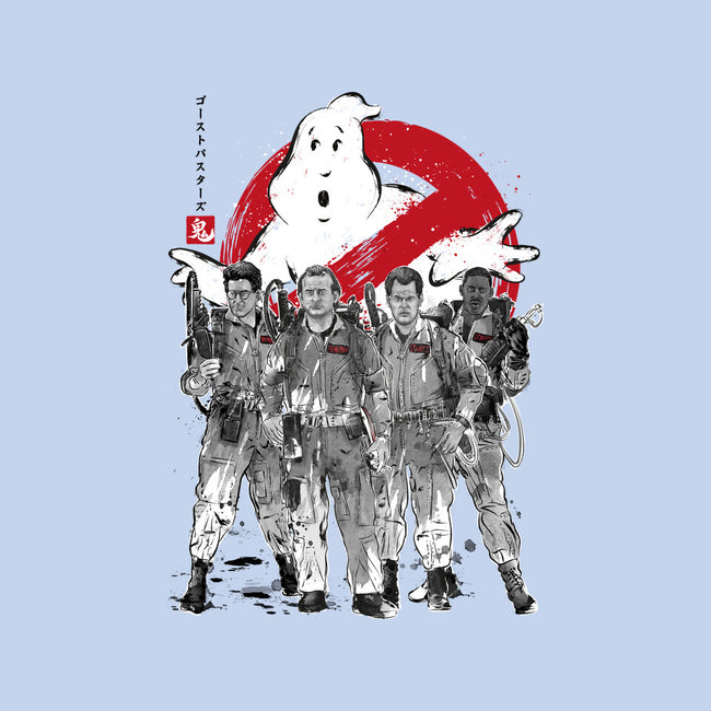 Who You Gonna Call Sumi-E-baby basic tee-DrMonekers