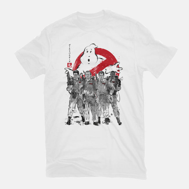 Who You Gonna Call Sumi-E-mens heavyweight tee-DrMonekers