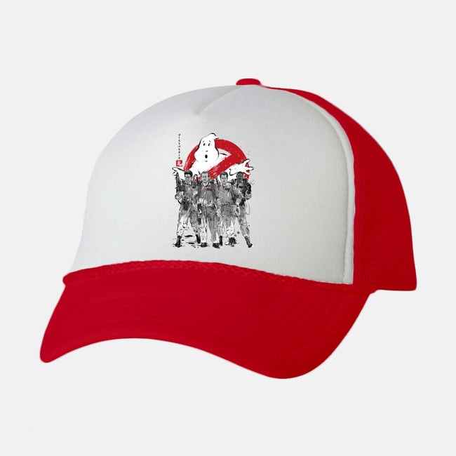 Who You Gonna Call Sumi-E-unisex trucker hat-DrMonekers