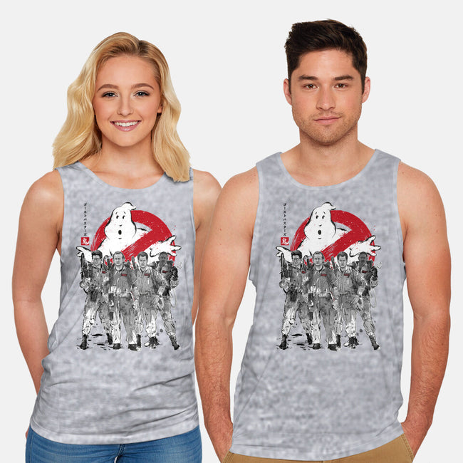 Who You Gonna Call Sumi-E-unisex basic tank-DrMonekers