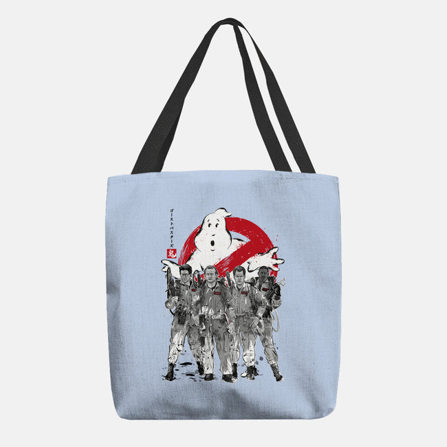 Who You Gonna Call Sumi-E-none basic tote-DrMonekers