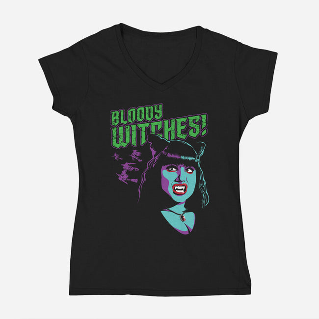 Witches-womens v-neck tee-everdream