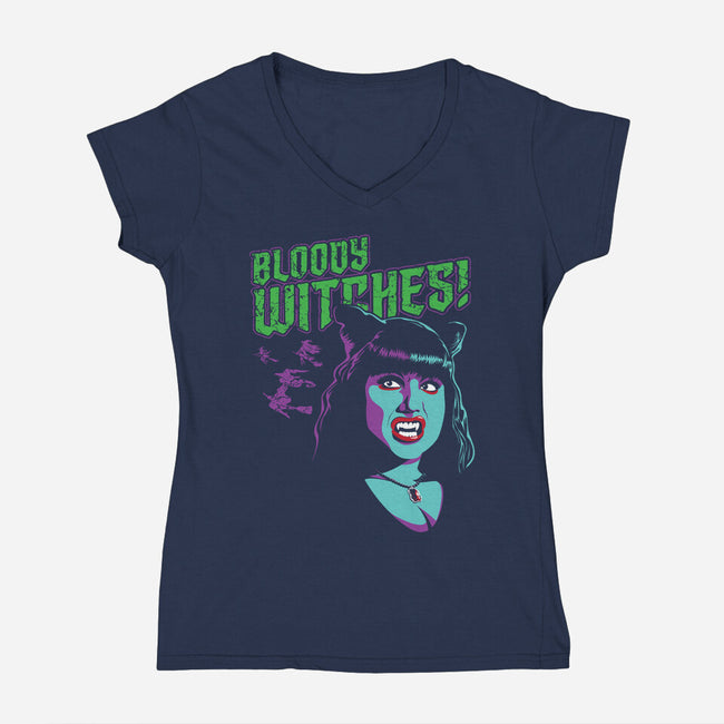 Witches-womens v-neck tee-everdream