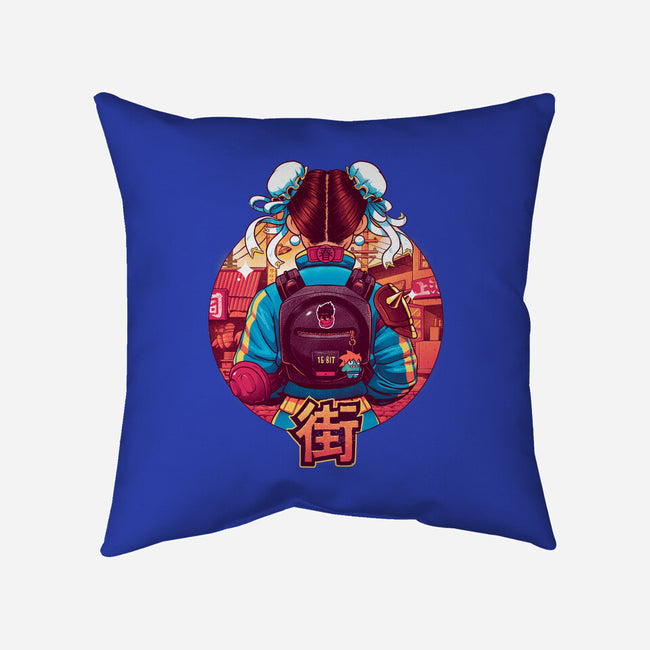 Spring Fighter-none removable cover throw pillow-Bruno Mota