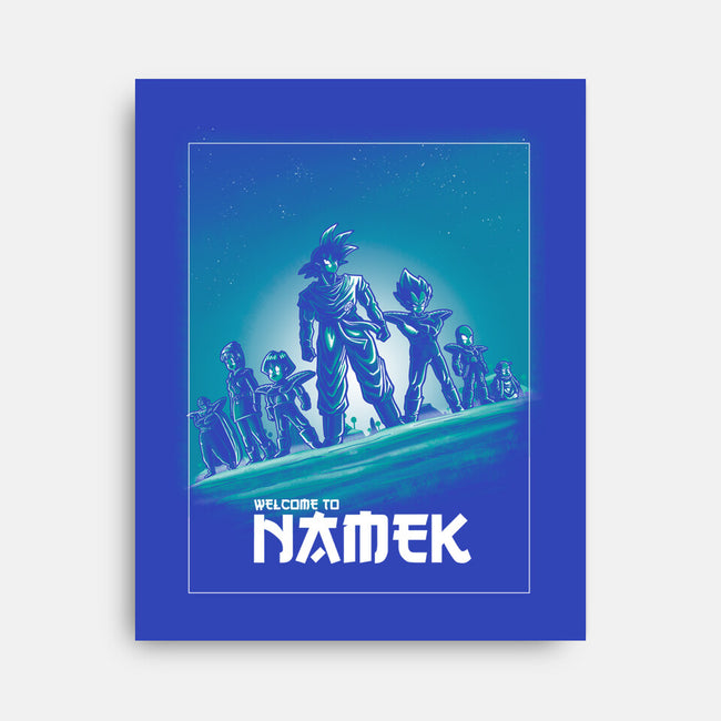 Welcome To Namek-none stretched canvas-trheewood