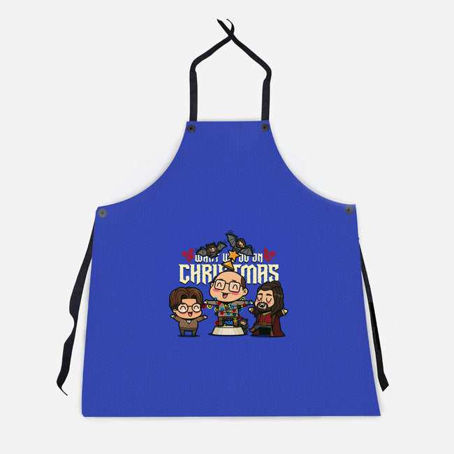 What We Do On Christmas-unisex kitchen apron-Boggs Nicolas