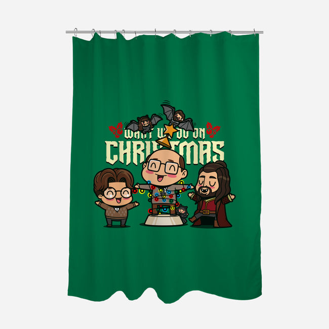 What We Do On Christmas-none polyester shower curtain-Boggs Nicolas