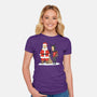 Christmas Is Cool-womens fitted tee-pigboom