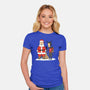 Christmas Is Cool-womens fitted tee-pigboom