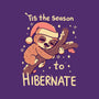 Tis The Season To Hibernate-womens fitted tee-TechraNova