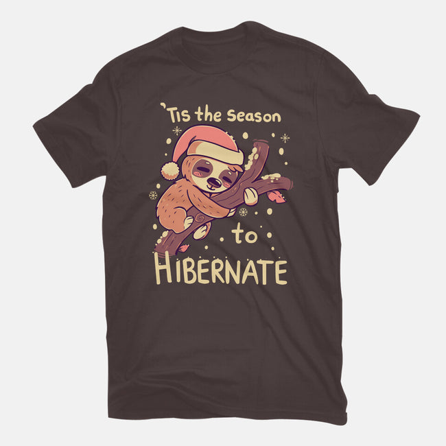 Tis The Season To Hibernate-womens basic tee-TechraNova