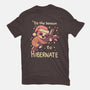 Tis The Season To Hibernate-womens basic tee-TechraNova