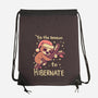 Tis The Season To Hibernate-none drawstring bag-TechraNova