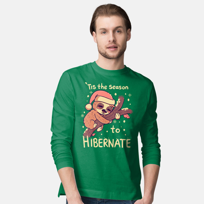Tis The Season To Hibernate-mens long sleeved tee-TechraNova