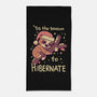 Tis The Season To Hibernate-none beach towel-TechraNova