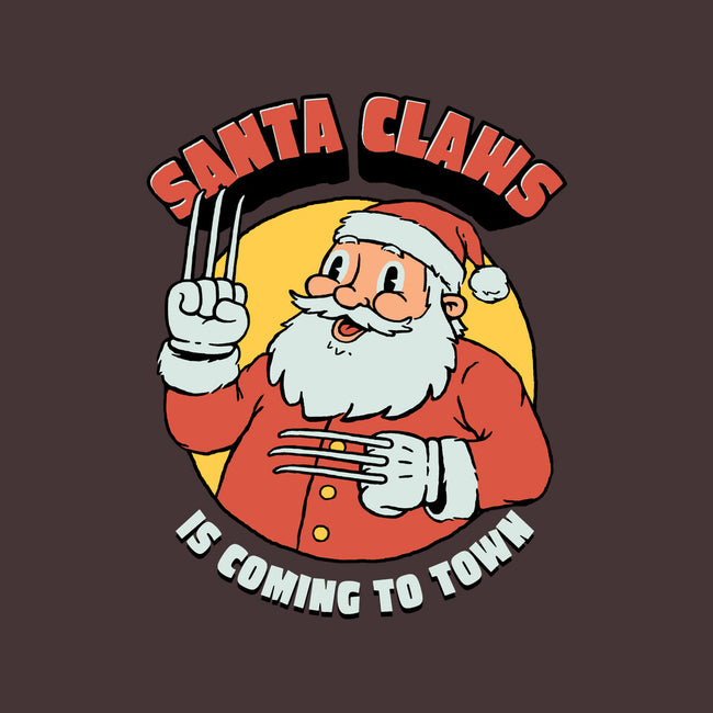 Santa Claws Is Coming-none beach towel-dfonseca