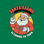 Santa Claws Is Coming-none glossy sticker-dfonseca