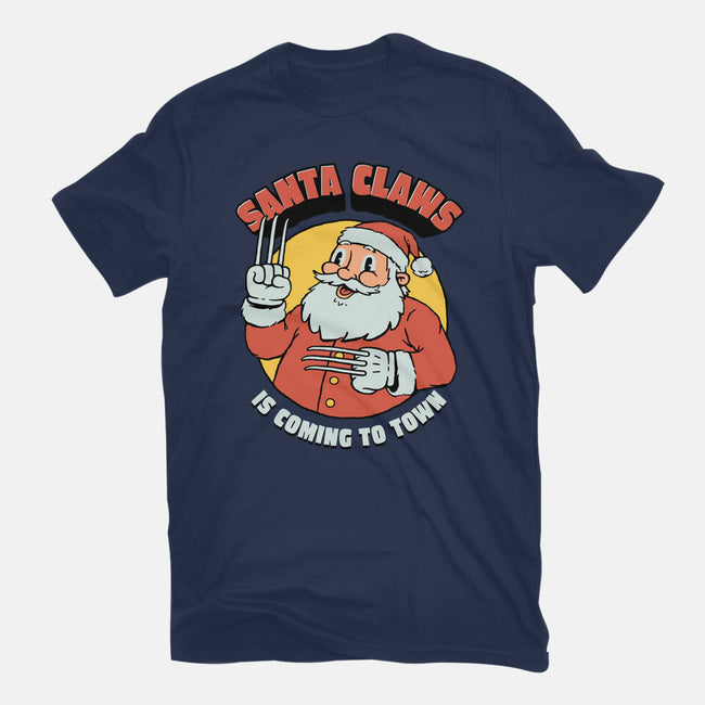 Santa Claws Is Coming-unisex basic tee-dfonseca