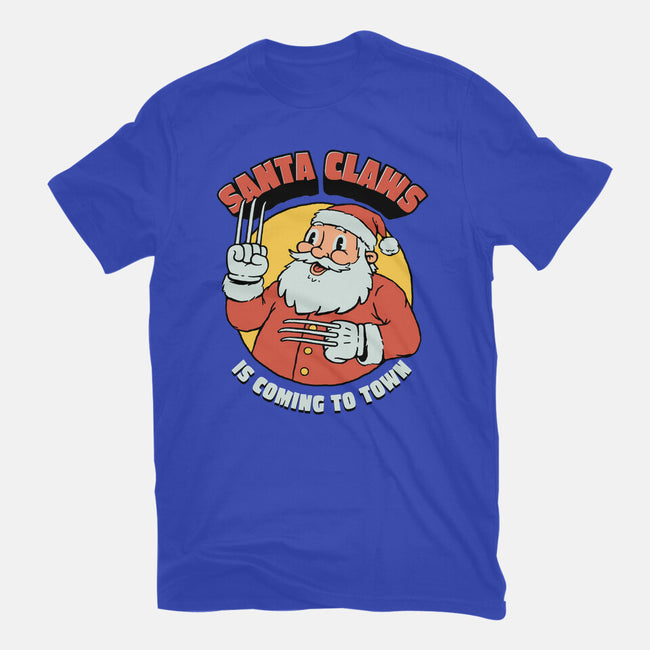 Santa Claws Is Coming-unisex basic tee-dfonseca