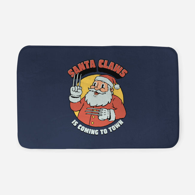 Santa Claws Is Coming-none memory foam bath mat-dfonseca