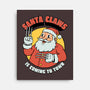 Santa Claws Is Coming-none stretched canvas-dfonseca