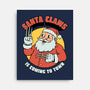 Santa Claws Is Coming-none stretched canvas-dfonseca