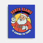 Santa Claws Is Coming-none stretched canvas-dfonseca