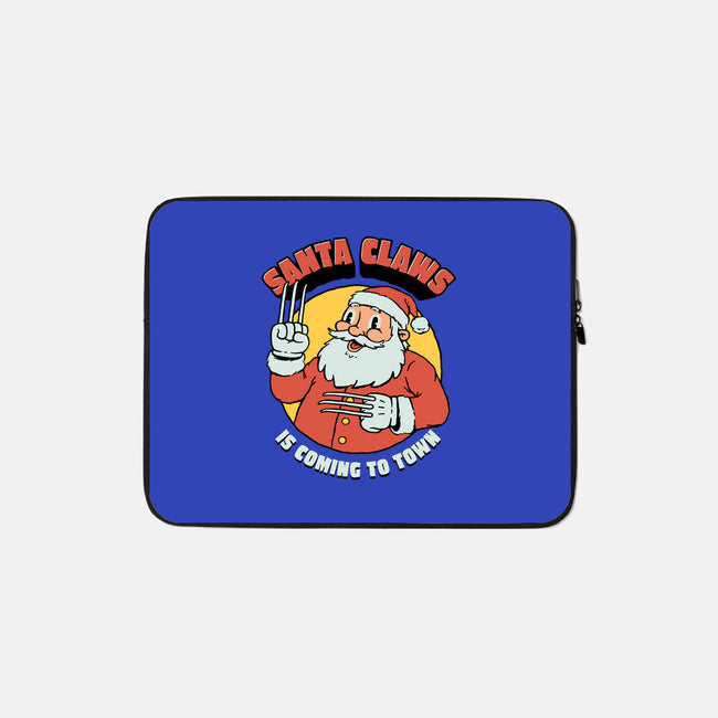 Santa Claws Is Coming-none zippered laptop sleeve-dfonseca