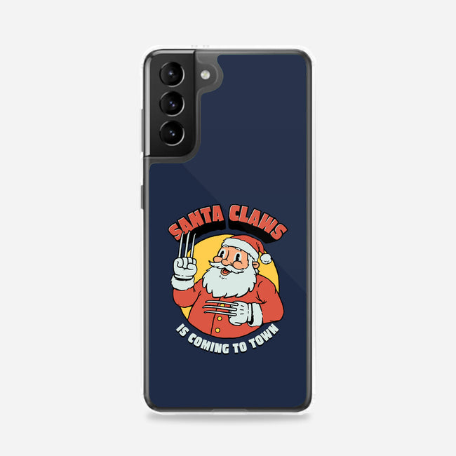 Santa Claws Is Coming-samsung snap phone case-dfonseca
