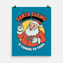 Santa Claws Is Coming-none matte poster-dfonseca