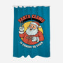Santa Claws Is Coming-none polyester shower curtain-dfonseca