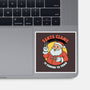 Santa Claws Is Coming-none glossy sticker-dfonseca