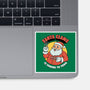 Santa Claws Is Coming-none glossy sticker-dfonseca