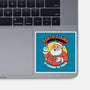 Santa Claws Is Coming-none glossy sticker-dfonseca