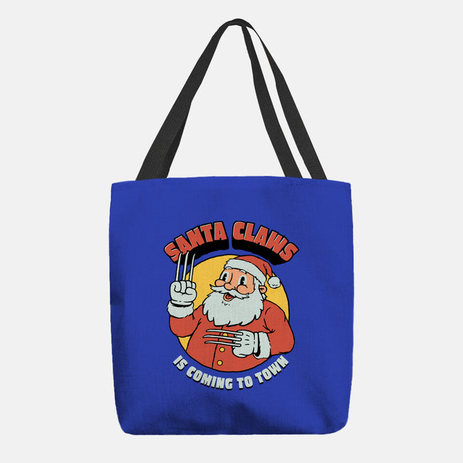 Santa Claws Is Coming-none basic tote-dfonseca