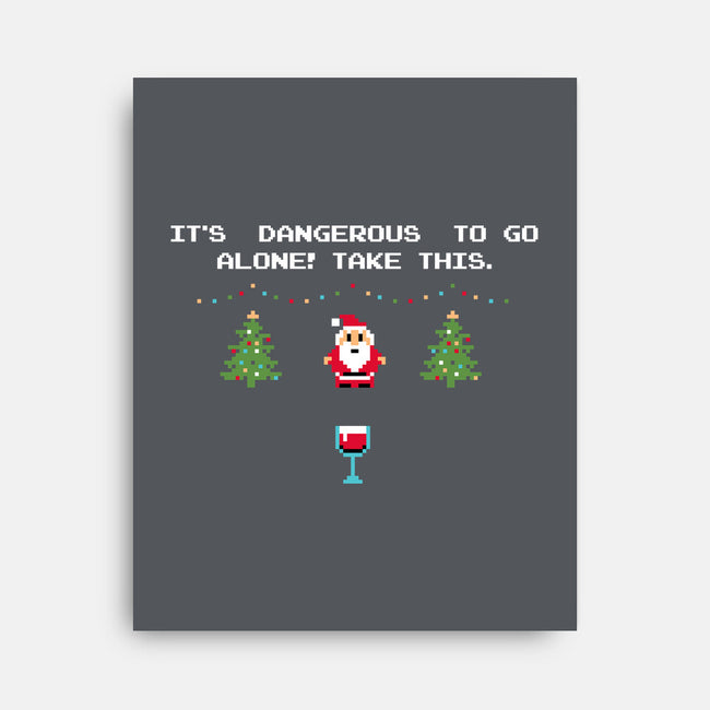 Dangerous Christmas-none stretched canvas-katiestack.art