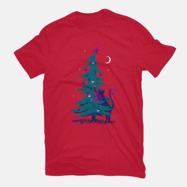 Kitty Tree Love-youth basic tee-katiestack.art