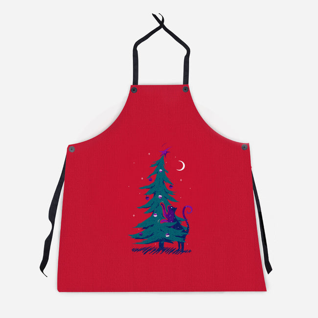Kitty Tree Love-unisex kitchen apron-katiestack.art
