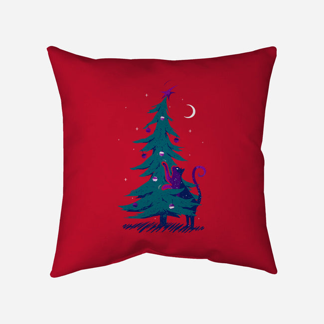 Kitty Tree Love-none removable cover throw pillow-katiestack.art