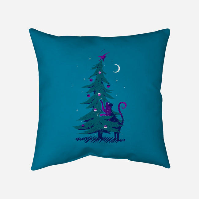 Kitty Tree Love-none removable cover throw pillow-katiestack.art