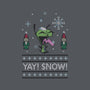 Yay! Snow!-none removable cover throw pillow-katiestack.art