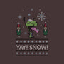 Yay! Snow!-none polyester shower curtain-katiestack.art