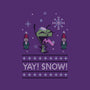 Yay! Snow!-none fleece blanket-katiestack.art