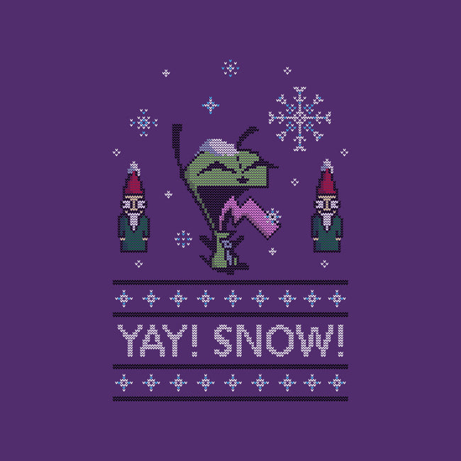 Yay! Snow!-womens fitted tee-katiestack.art