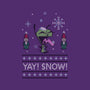 Yay! Snow!-unisex kitchen apron-katiestack.art