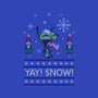 Yay! Snow!-none glossy sticker-katiestack.art