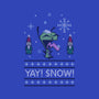 Yay! Snow!-none basic tote-katiestack.art