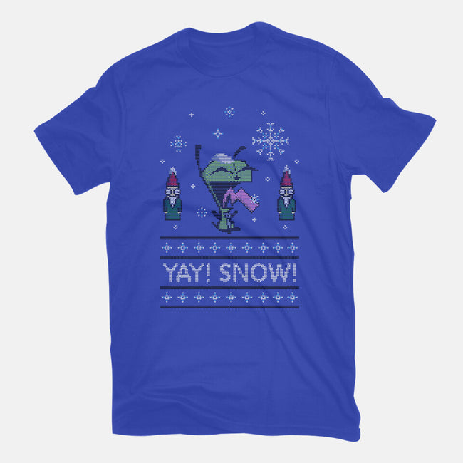 Yay! Snow!-womens fitted tee-katiestack.art