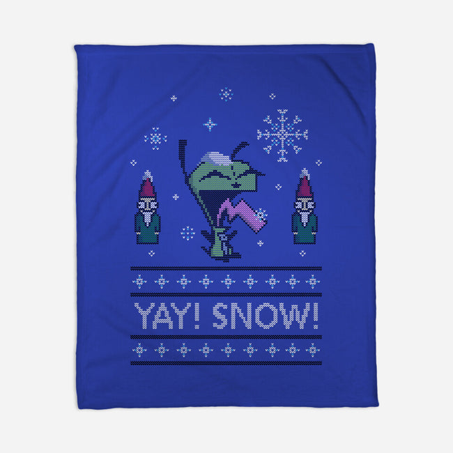 Yay! Snow!-none fleece blanket-katiestack.art