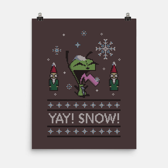 Yay! Snow!-none matte poster-katiestack.art